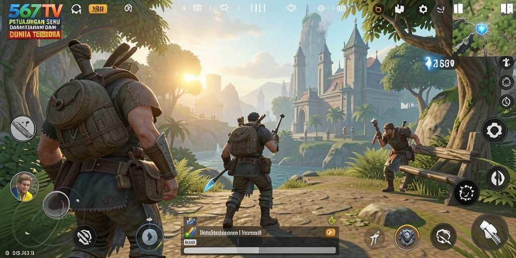 Tampilan gameplay Open World yang menakjubkan di 567TV.
