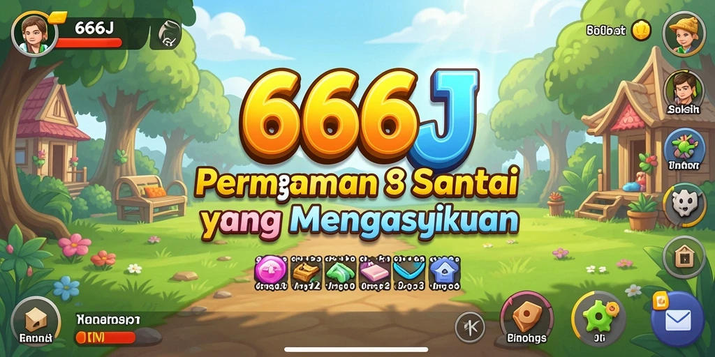 Screenshot 666J menunjukkan karakter lucu dalam gameplay yang mengasyikkan.