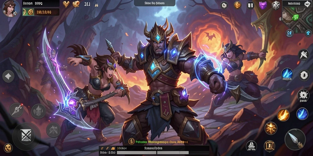 Screenshot utama gameplay dari 8364 yang menggambarkan aksi pertarungan yang dinamis.
