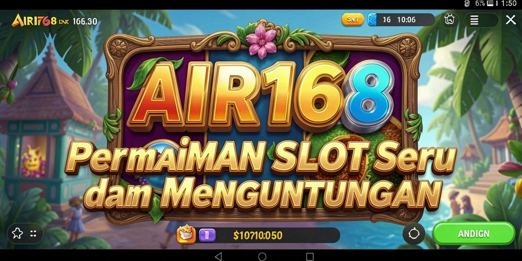 Tampilan gameplay seru dalam permainan slot AIR168.