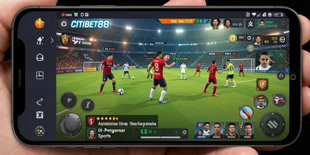 Screenshot gameplay CITIBET88 dengan tampilan olahraga yang menarik.