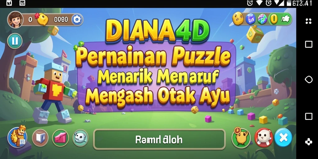 Tangkapan layar DIANA4D menampilkan gameplay puzzle yang menarik.