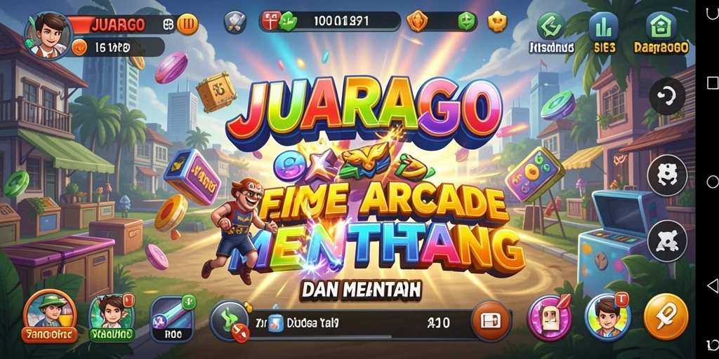 Tangkapan layar gameplay JUARAGO menampilkan keseruan aksi arcade.