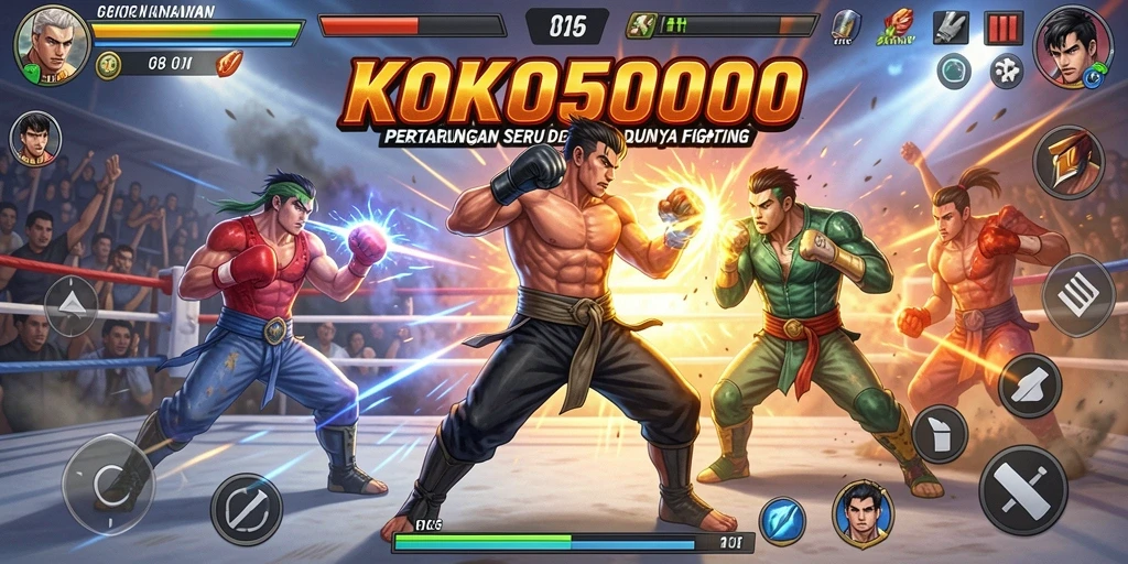 Tampilan gameplay KOKO5000 yang mengesankan dan penuh aksi.