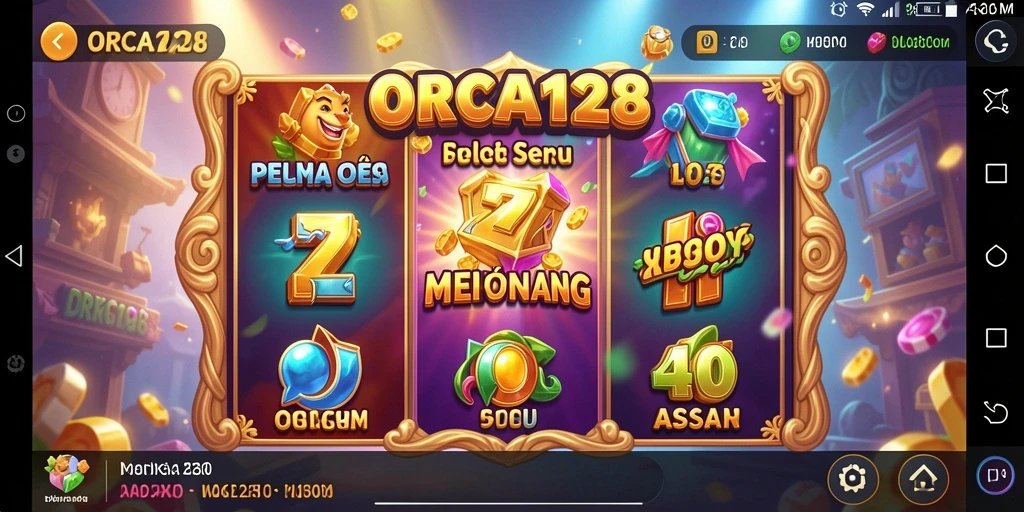 Screenshot ORCA128 menampilkan gameplay Slot yang seru dan interaktif.