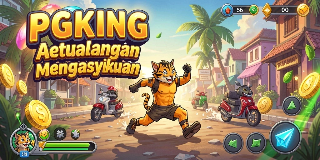 Tampilan gameplay PGKING yang penuh aksi dan tantangan seru.