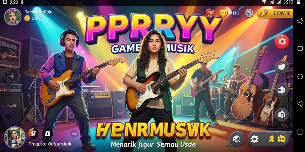 Tampilan gameplay <strong>PPRRYY</strong> yang menarik dengan berbagai tantangan musik.