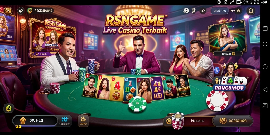 Tampilan gameplay Live Casino yang menarik dan interaktif.