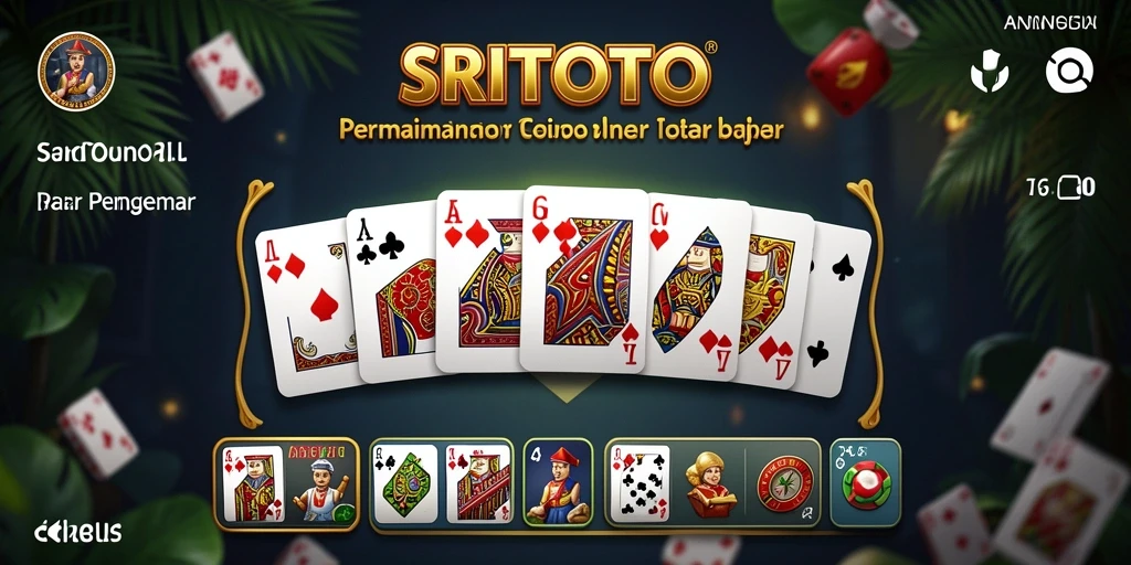 Tampilan gameplay menegangkan dari SRITOTO dengan suasana Domino yang meriah.