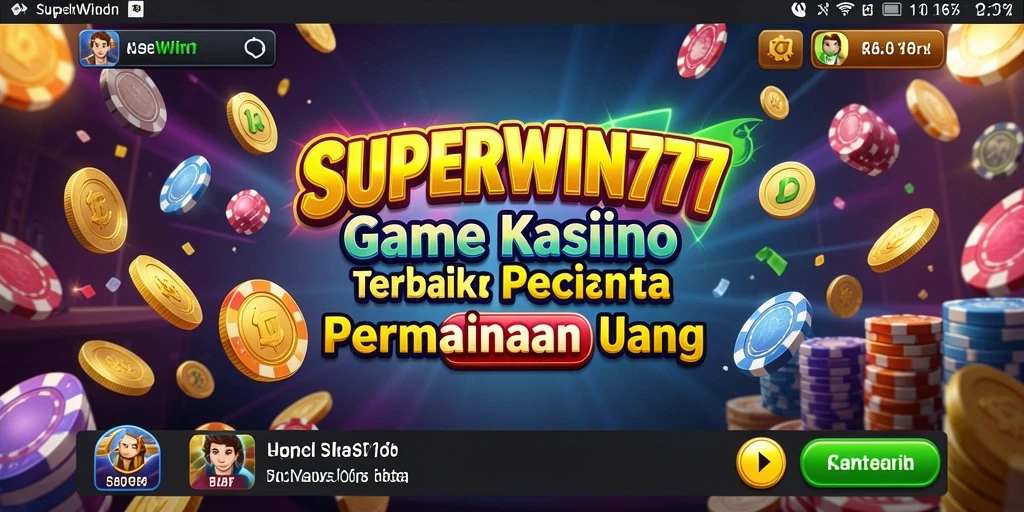 Screenshot dari gameplay SUPERWIN777 yang menampilkan keseruan permainan Kasino.